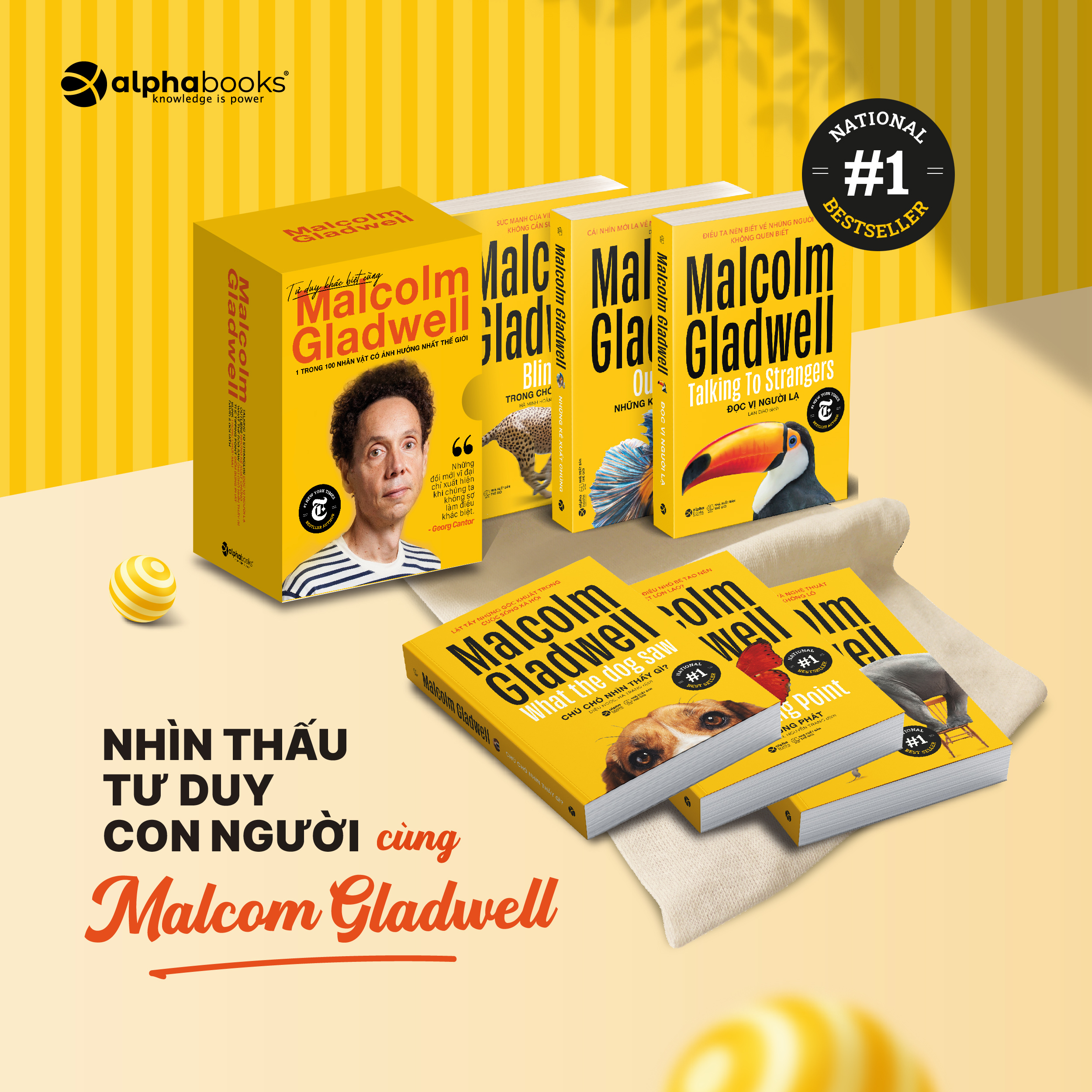 COMBO SÁCH NHÌN THẤU TƯ DUY CON NGƯỜI CỦA MALCOLM GLADWELL (6 CUỐN)