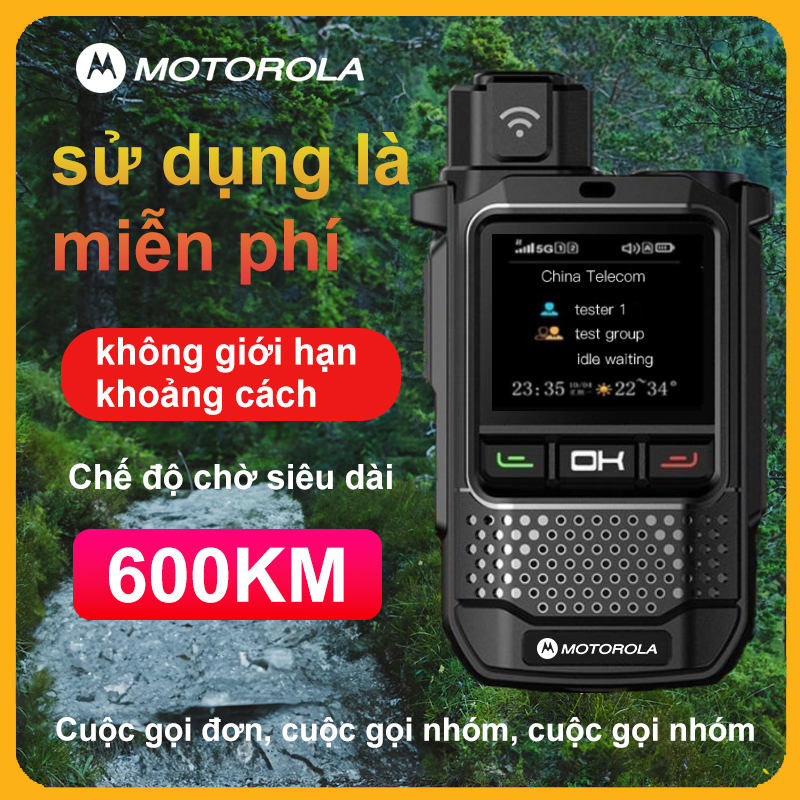 Bộ đàm motorola r650 không giới hạn khoảng cách liên lạc nội bộ thời gian chờ dài di động hơn 5000 km bộ đàm 4g 5g