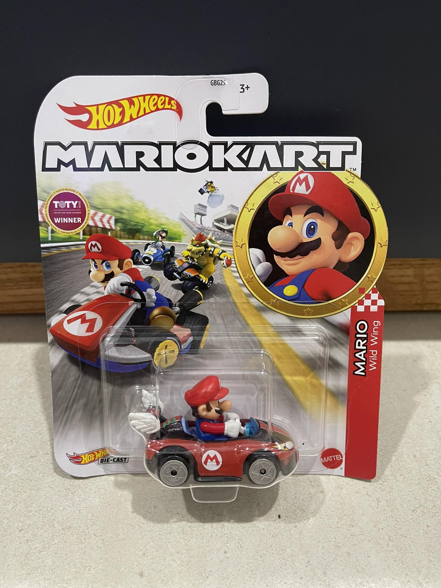 Xe mô hình đồ chơi cơ bản hotwheels 1:64 - mario kart - mario