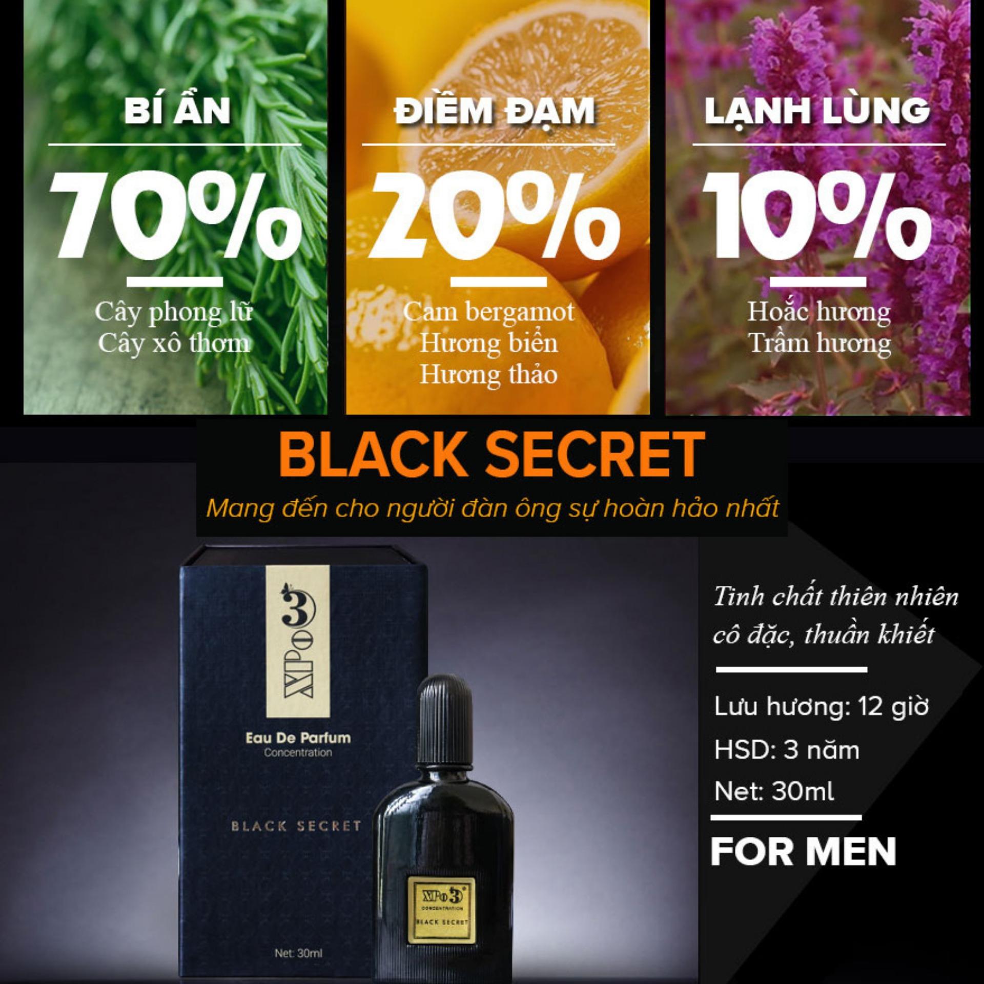 Nước hoa Nam  XBeauty XPo3 Cool (30ml/10ml). Nước hoa cô đặc thơm lâu dùng được cho Nam & Nữ