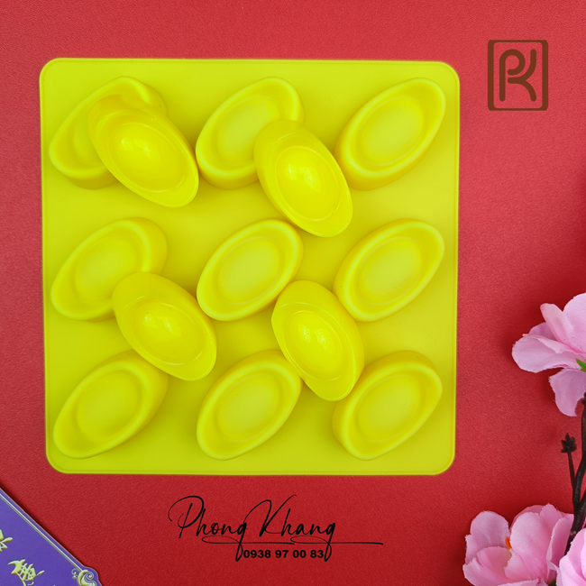 [Hàng dày nét] Khuôn silicon Phong Khang làm rau câu thỏi vàng nhỏ