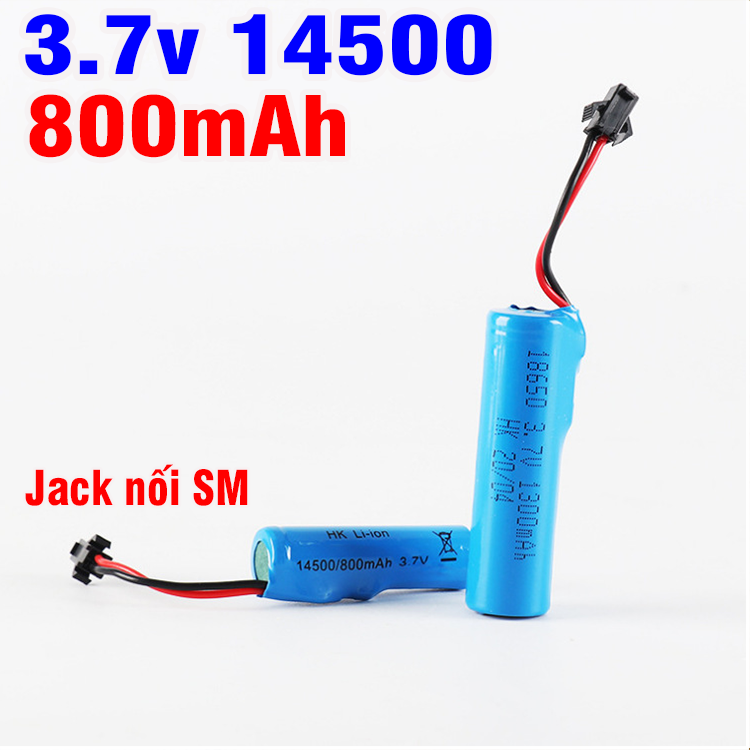 Pin sạc 3.7v 14500 500mah / 800mah cho xe mô hình điều khiển từ xa