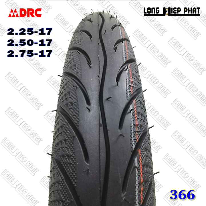 VỎ (LỐP) XE SỐ THÔNG DỤNG, LOẠI CÓ DÙNG RUỘT, DRC GAI 366, HÀNG VN CHẤT LƯỢNG CAO, ISO9001
