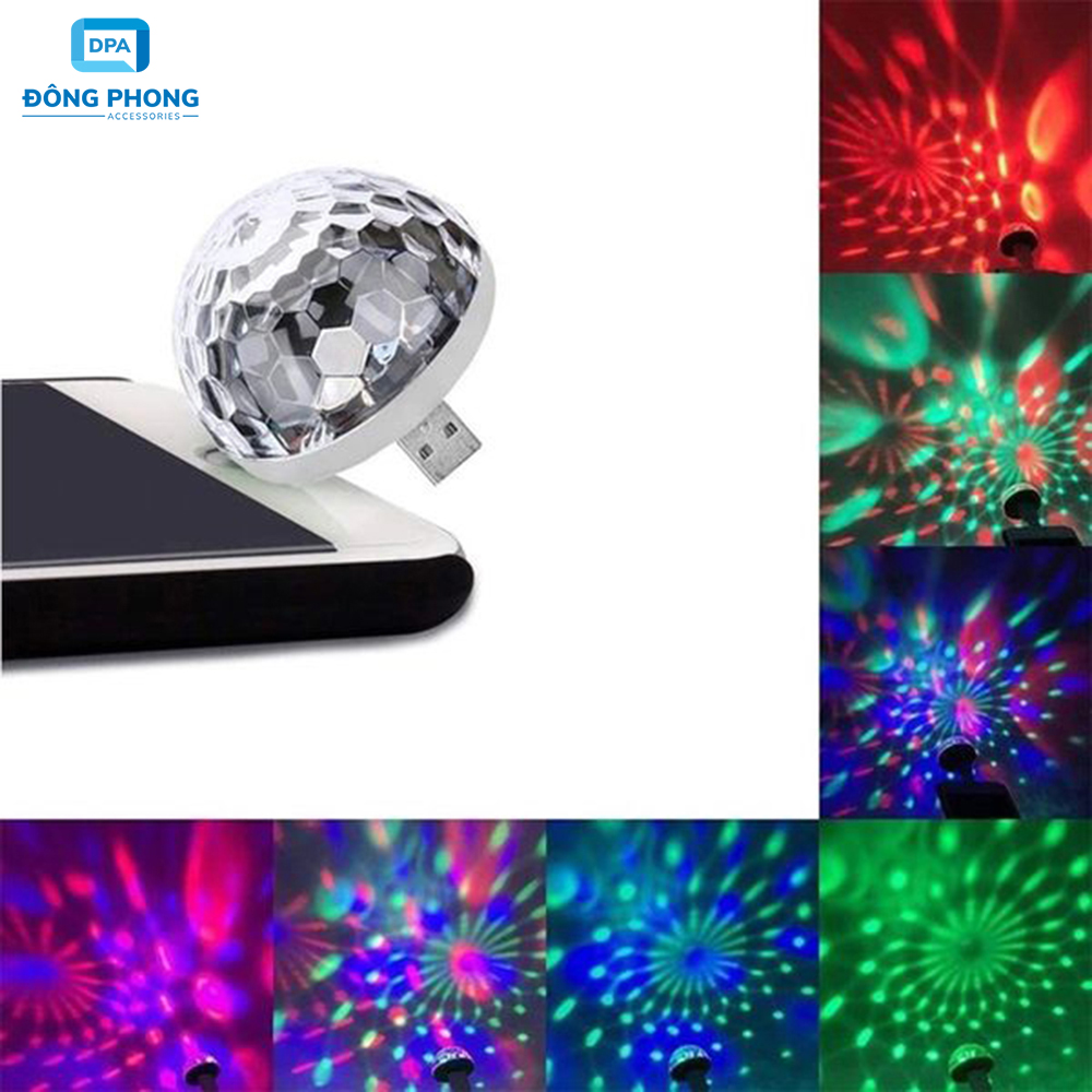 Đèn led mini vũ trường cảm ứng theo nhạc