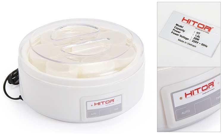 Máy làm sữa chua hitops 8 cốc nhựa đa năng ủ tự động