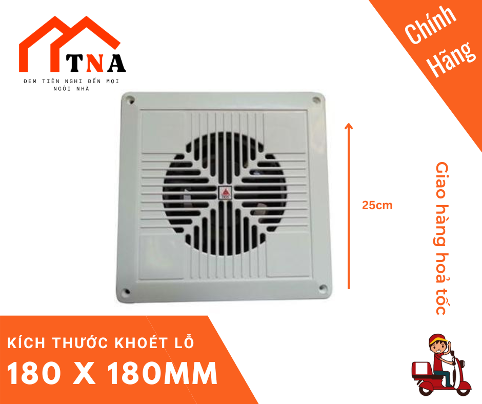 Quạt thông gió gắn tường / gắn trần Tico TC-16AV6 -Hàng chính hãng
