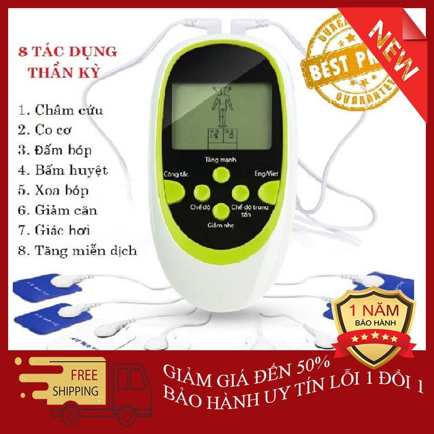 Máy Massage Trị Liệu Vật Lý 8 Miếng Dán - Massage Xung Điện Giảm Đau Nhanh Chóng, Dễ Sử Dụng, An Toàn - Máy massage bấm huyệt, máy mát xa trị liệu, máy mát xa toàn thân - BH uy tín lỗi  đổi 1 - Banggood