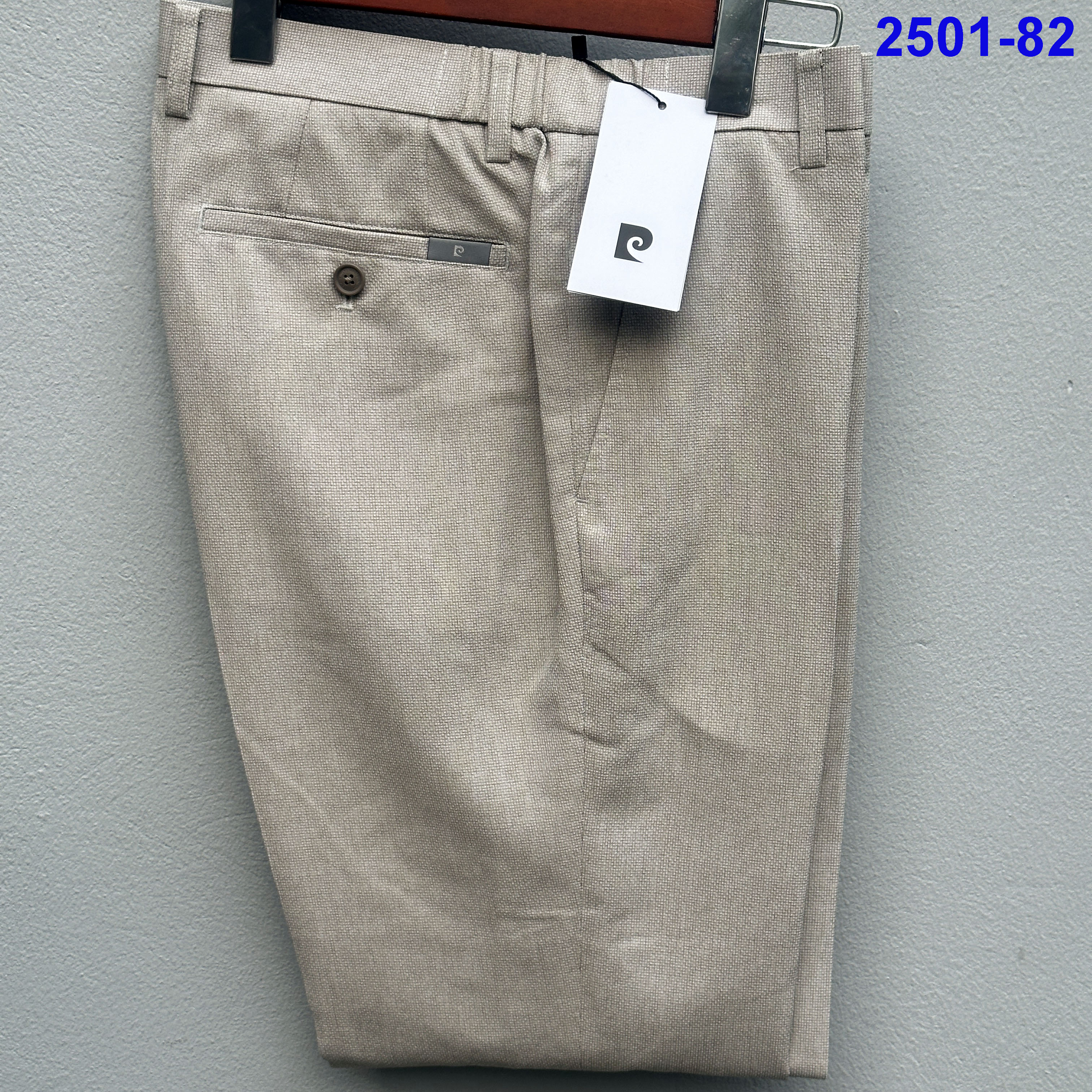 Quần Âu Nam Kaki Dáng Suông Co Giãn, Quần Tây Nam Kaki Màu Be Pierre Cardin Chính Hãng Thị Trường Hàn Quốc