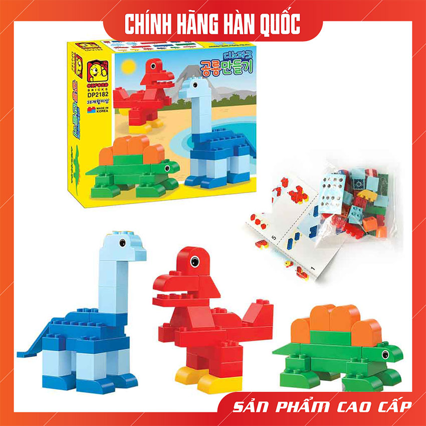 [HCM]Đồ chơi mô hình lắp ráp Công Viên Khủng Long Oxford DP2182 - Đồ chơi cho bé gồm 51 mảnh ghép nhựa ABS cao cấp kích thích trí não từ 3 tuổi trở lên