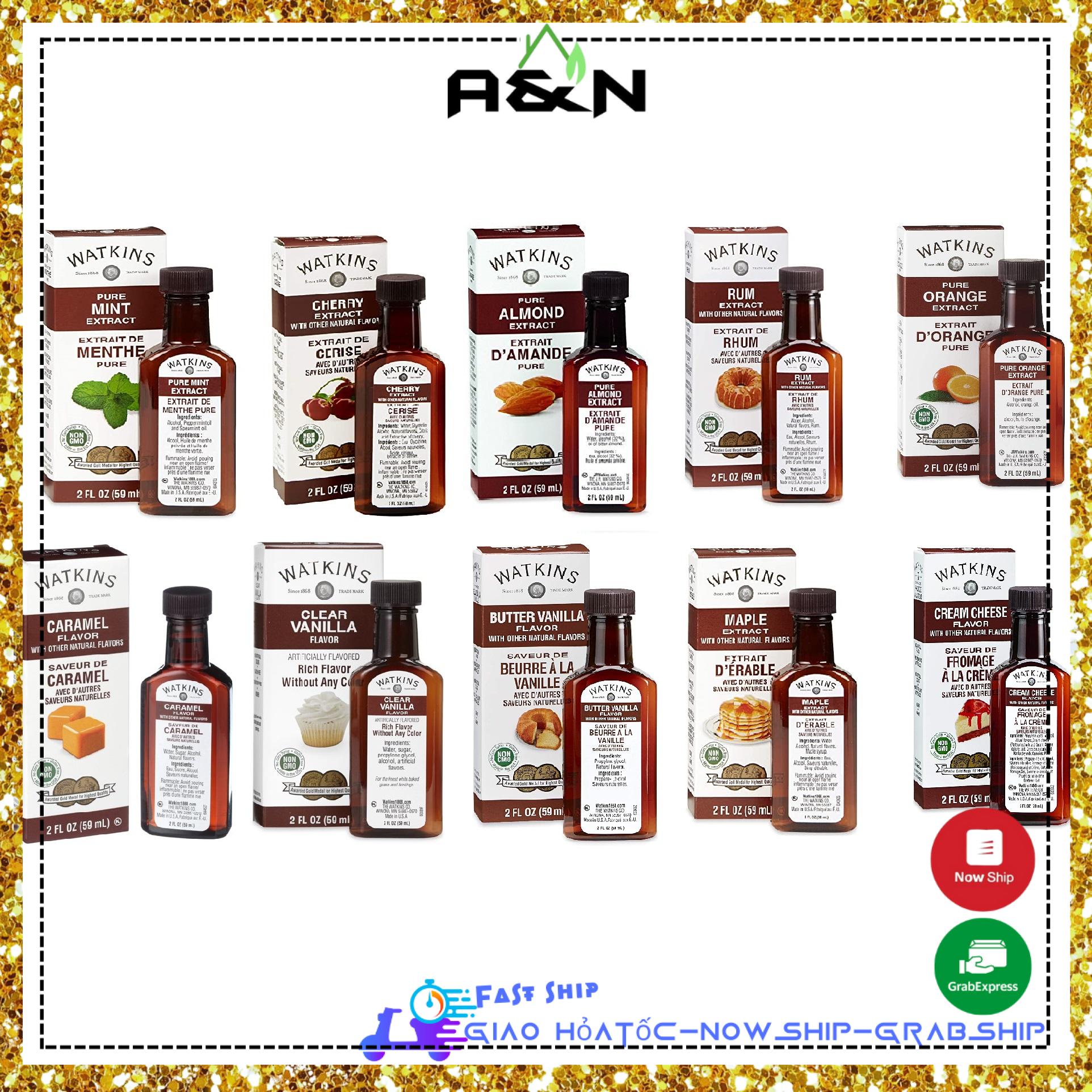 Watkins hương Rum chiết xuất không màu [ made in USA ]