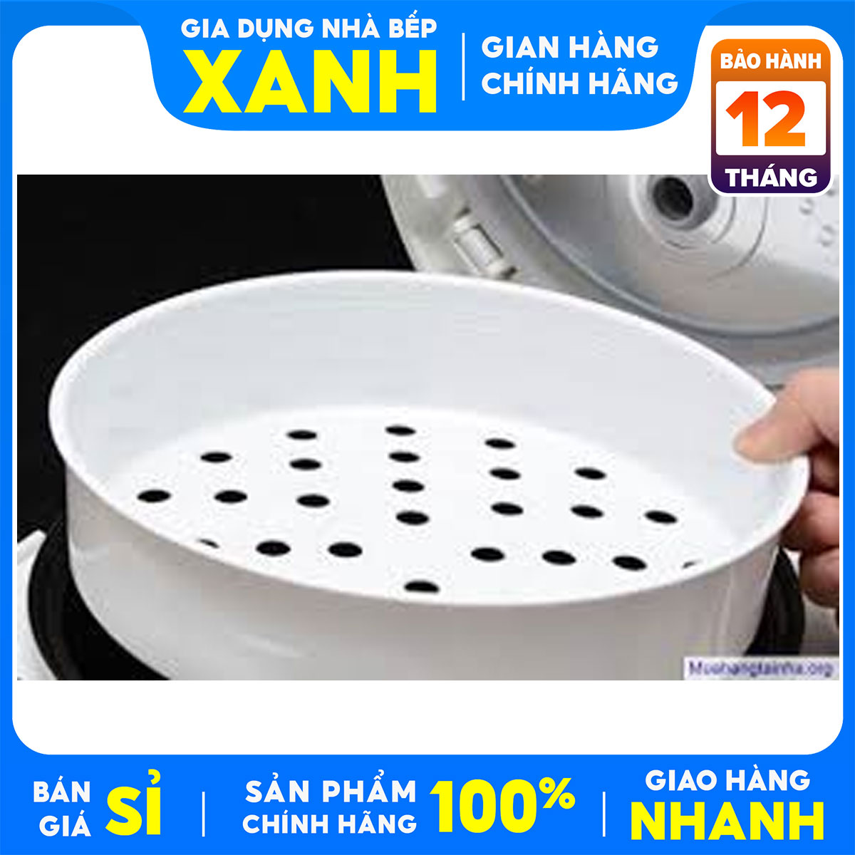 Xửng hấp nồi cơm điện 1.8l + 1 Muỗng xới cơm