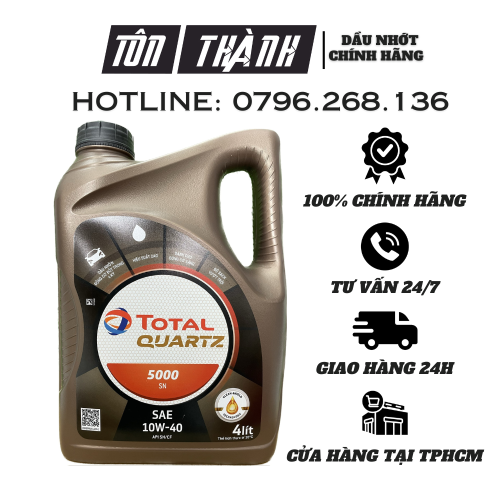 Nhớt động cơ total quartz 5000 10w40