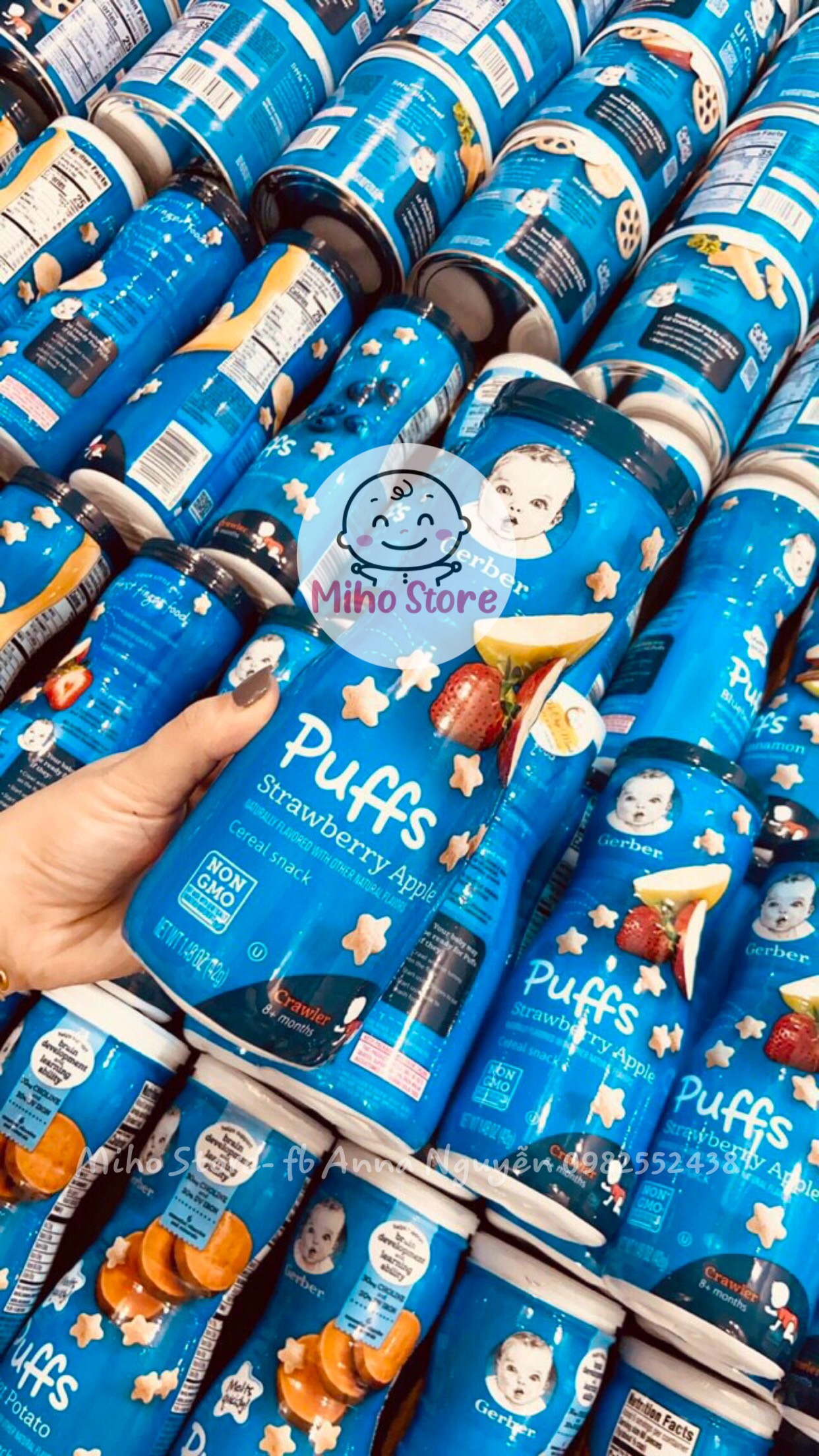 Bánh ăn dặm ngũ cốc organic Gerber