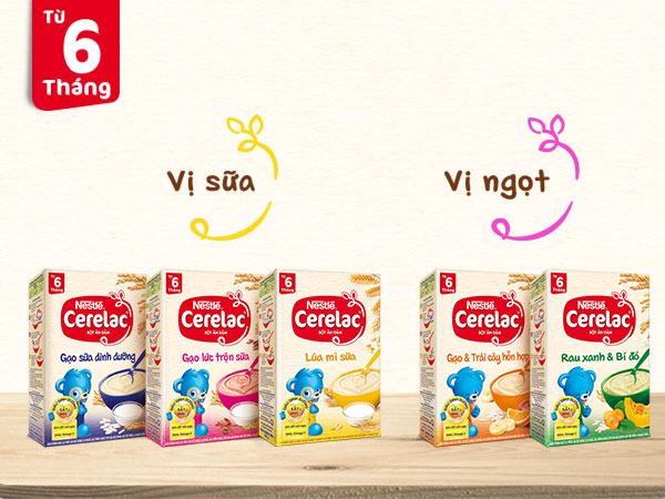 Bột ăn dặm Nestle Cerelac gạo và trái cây hỗn hợp 200g