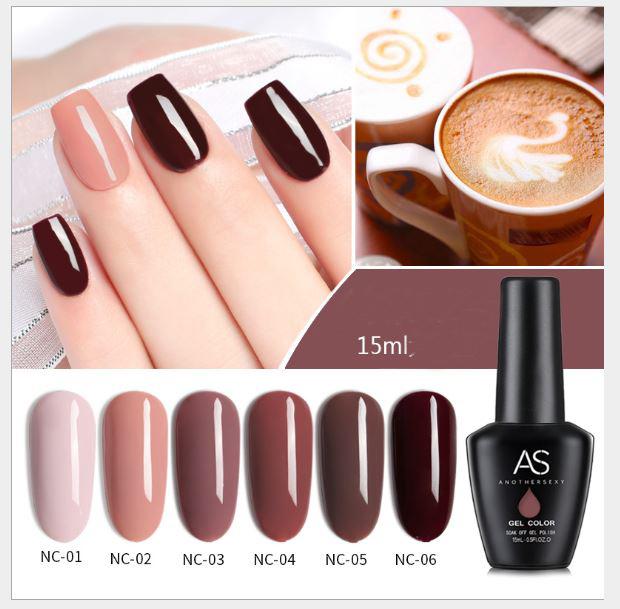 Sơn móng gel set 6 màu NC
