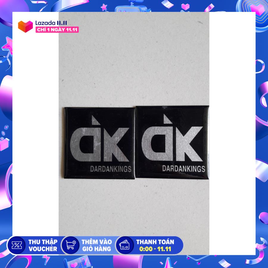[PHỤ KIỆN THÙNG LOA]TEM LOA D.K 5X5CM  4CAP