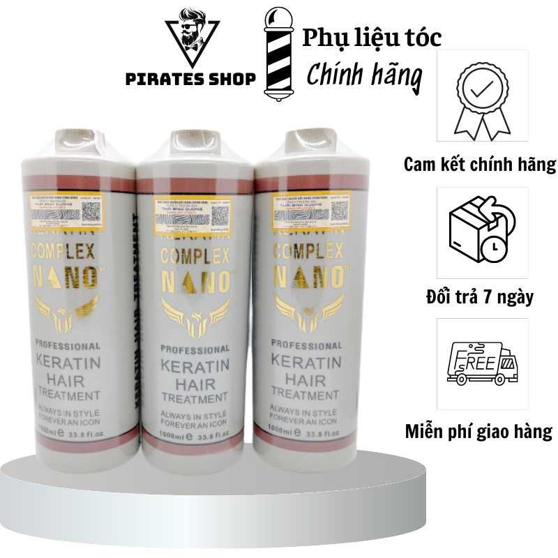 Hấp phục hồi KERATIN COMPLEX NANO xám chống rối chống khô xơ tóc 1000ML