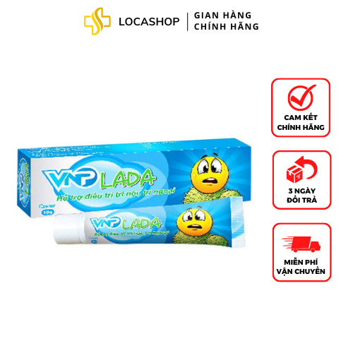 Vnp lada - giúp bảo vệ da, làm mát dịu da; hỗ trợ trĩ nội trĩ ngoại - 10gram
