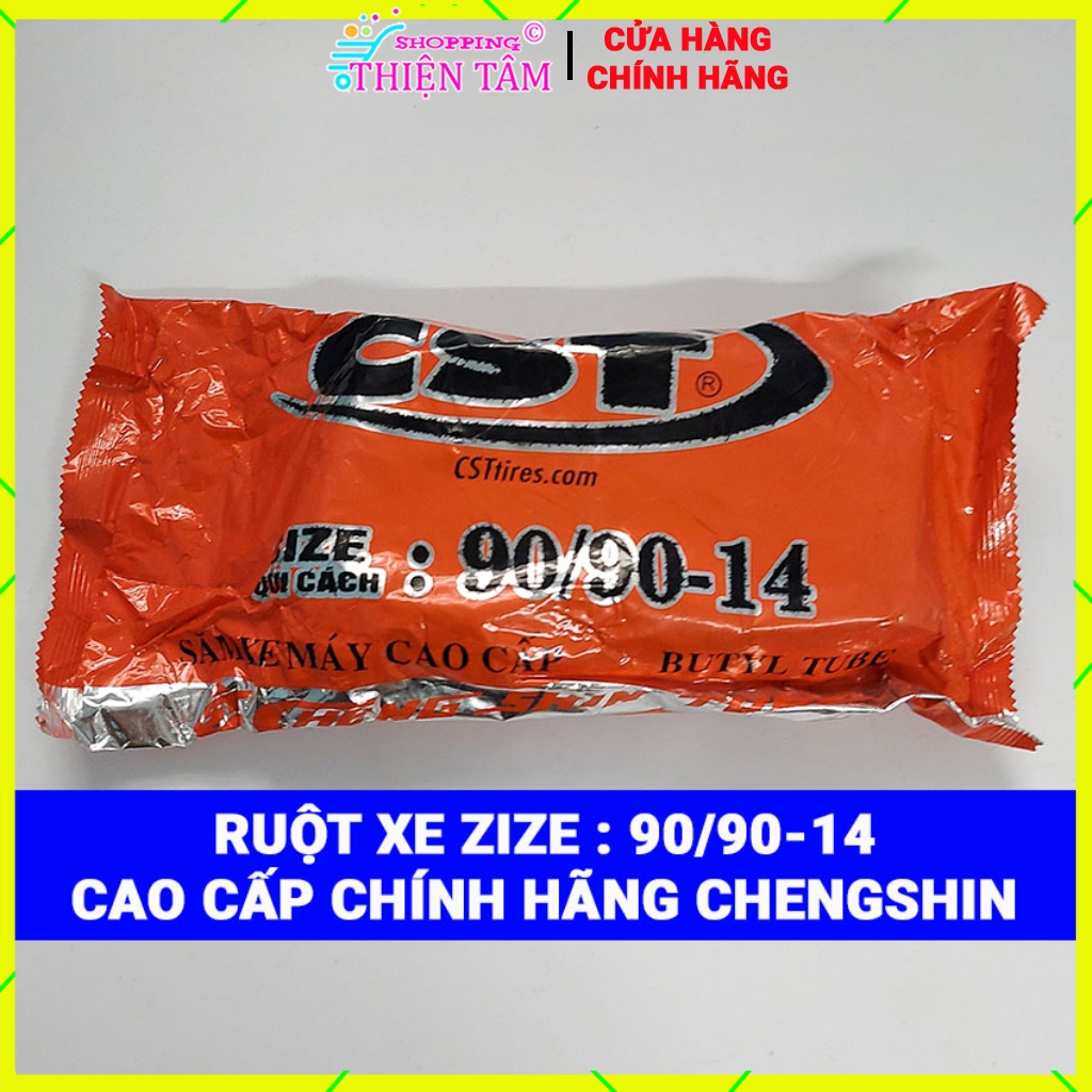 Ruột Săm Xe Máy Cao cấp Chengshin 90/90-14 Chính Hãng