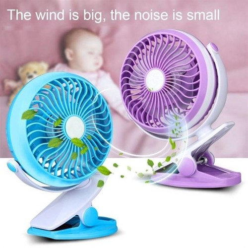 Quạt mini để bàn kẹp xoay 360 độ (Trợ ship 5k - Còn hàng)