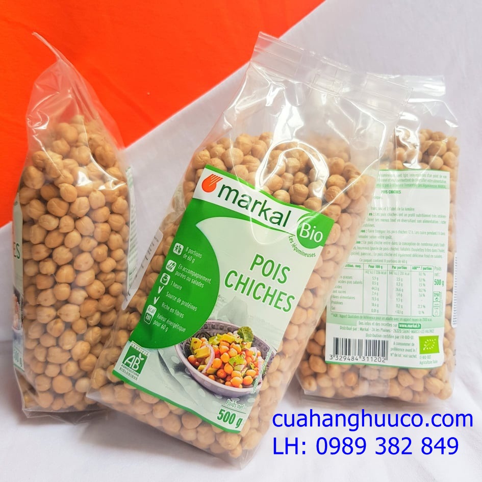 Đậu gà hữu cơ giàu dinh dưỡng không biến đổi gen markal pháp 500g