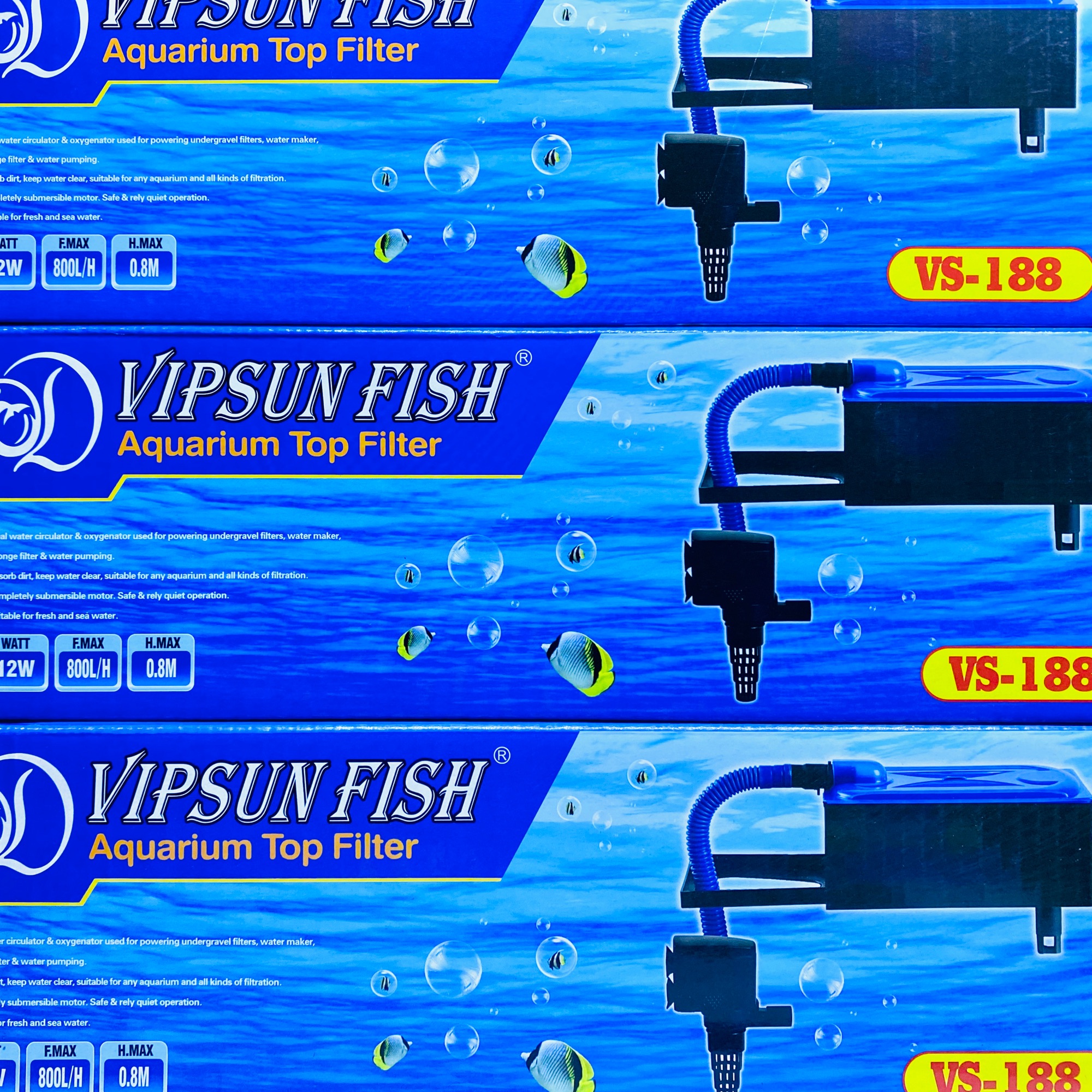 Bộ máy bom lộc nước vipsun vs-188/12w/800l-h | trọn bộ + bông