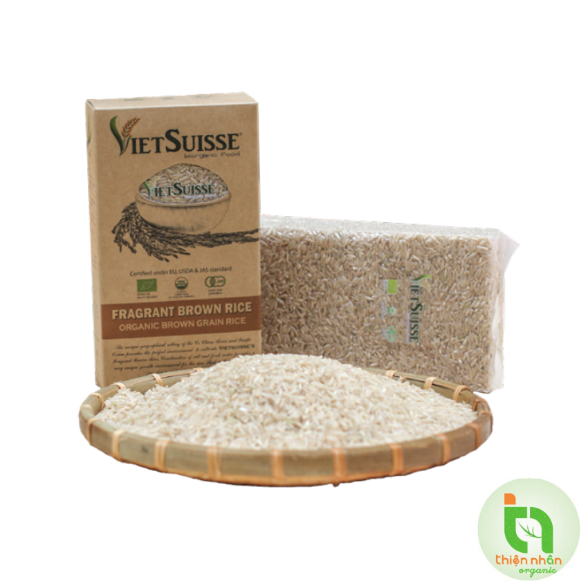 Gạo lức hữu cơ Vietsuisse 1kg