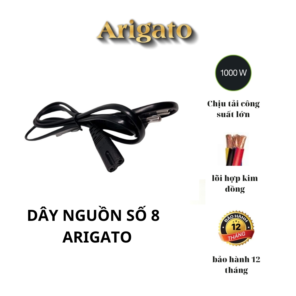 Dây nguồn zin số 8,dây nguồn 2 pin dài 1M 1.5M loại tốt 2 chấu.vtq.computer