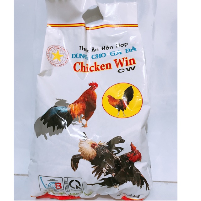 Cám Gà Đá Cao Đạm Chicken Win 1Kg (21.5% Đạm Cao, Thơm Ngon) Sao Vàng La - Thức Ăn Gà Đá