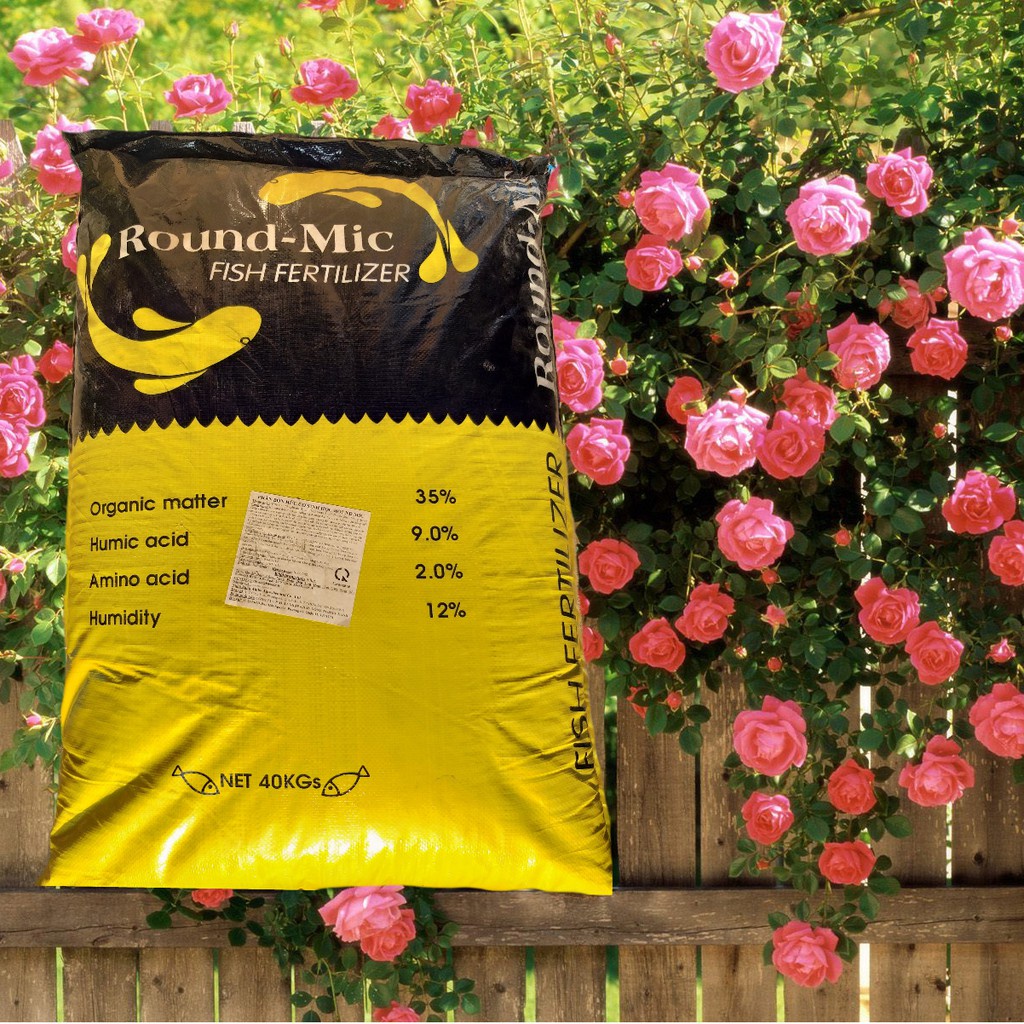 3Kg Phân bón đạm cá hữu cơ Hàn Quốc Round-Mic - Chuyên dùng cho hoa, cây cảnh, kiểng lá (lan, hồng, mai,...), rau màu