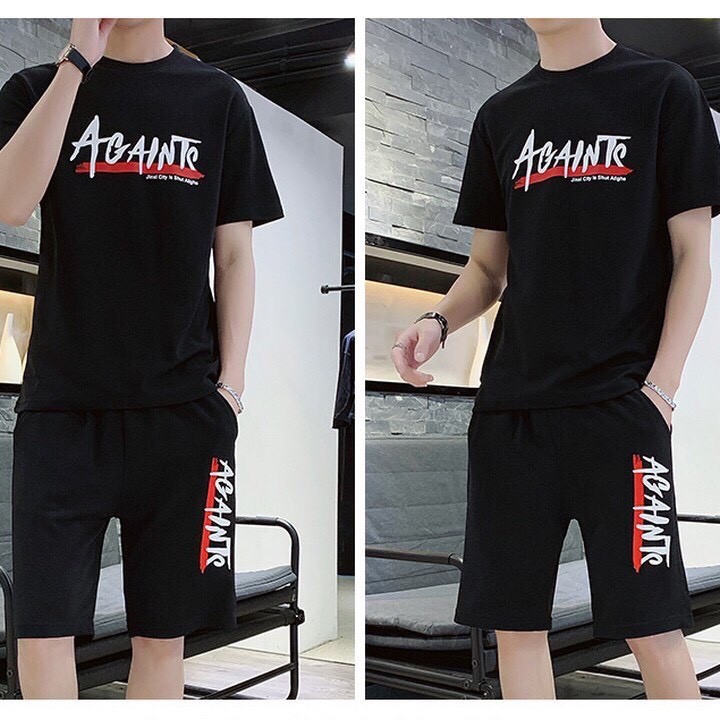 Set bộ thể thao nam in chữ cá tính