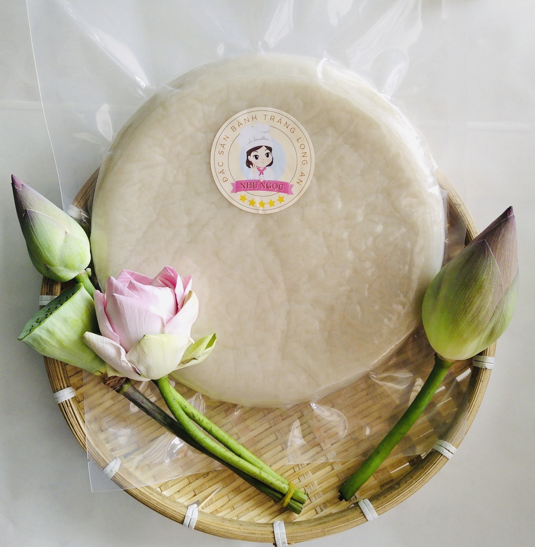 Bánh tráng phơi sương Tây Ninh (500g) - Đồ ăn vặt Như Ngọc - Bánh hút chân không an toàn vệ sinh (không kèm topping)