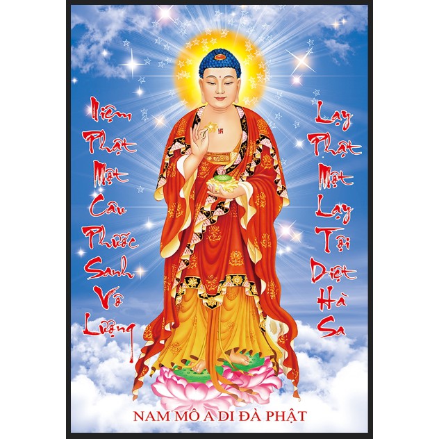 [HCM]Tranh đính đá A Di Đà Phật 88660