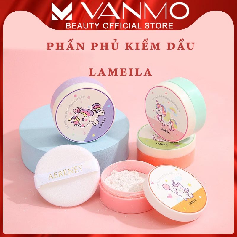 Phấn Phủ Dạng Bột Kiềm Dầu Lameila Finishing Powder Chống Thấm Nước Che Khuyết Điểm Kiểm Soát Dầu Phấn Phủ Dạng Bột