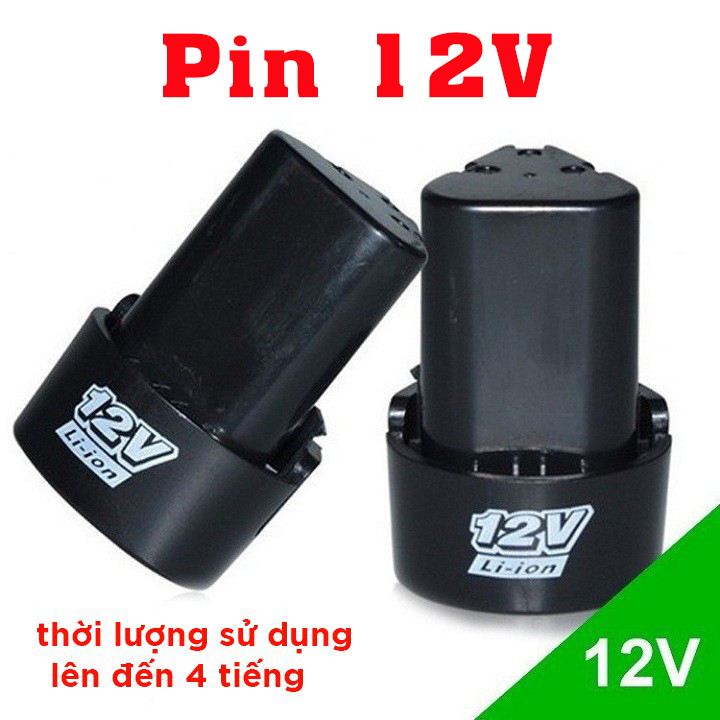 Pin máy khoan pin cầm tay MAkita 12V - Máy khoan pin cầm tay Hitachi - Máy khoan pin cầm tay Aotuo - máy khoan pin cầm tay 12V - Pin 12V - PIn dự phòng cho máy khoan cầm tay