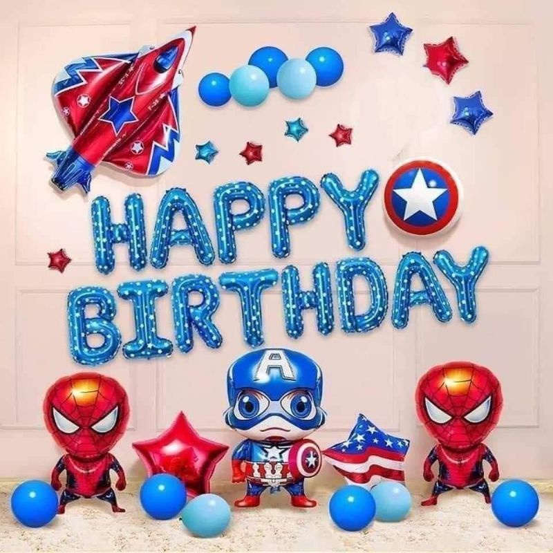 Sét bong bóng trang trí sinh nhật chủ đề người nhện 🦸🏼‍♂️🦸🏼‍♂️🦸🏼‍♂️🦸🏼‍♂️🦸🏼‍♂️