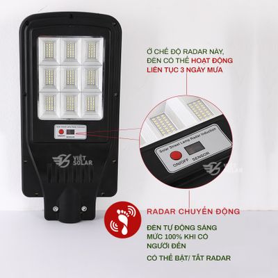 Đèn năng lượng mặt trời vs 90w / vs 120w