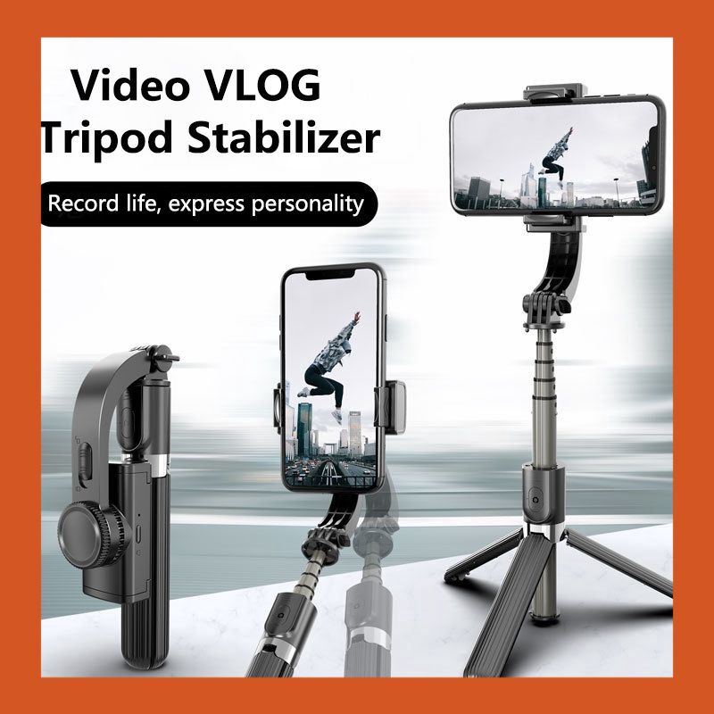 [ SIÊU SALE ] Thiết Bị Chống Rung Khi Quay Phim.Tay Cầm Gimbal Bluetooth Chống Rung 3 Trục Cho Điện Thoại - L08, GẬY CHỐNG RUNG GIMBAL STABILIZER L08 - Selfie Stick Tripod, Selfieshow L08 Gimbal Cầm Tay Ổn Định Hỗ Trợ Quay Video Youtube,