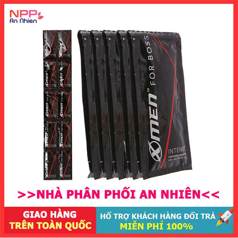Combo 100 gói Dầu Gội Xmen For Boss Intense 5g- NPP AN NHIÊN