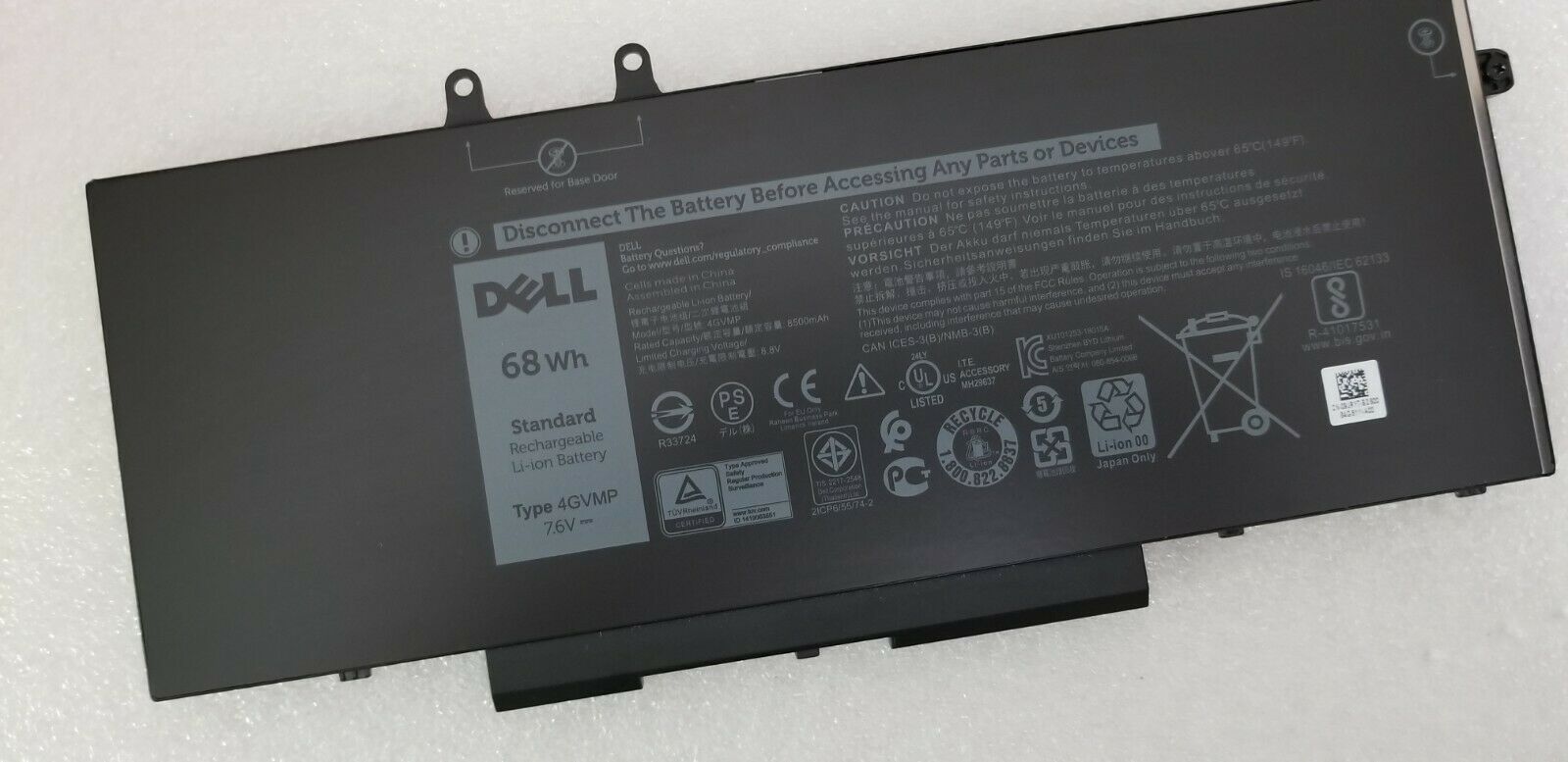 [HCM]Pin cho Laptop Dell Precision 3540 Latitude 5400 5500 Dell Inspiron 15 (7590) 2-in-1 Mã Pin 4GVMP Hàng Full Box