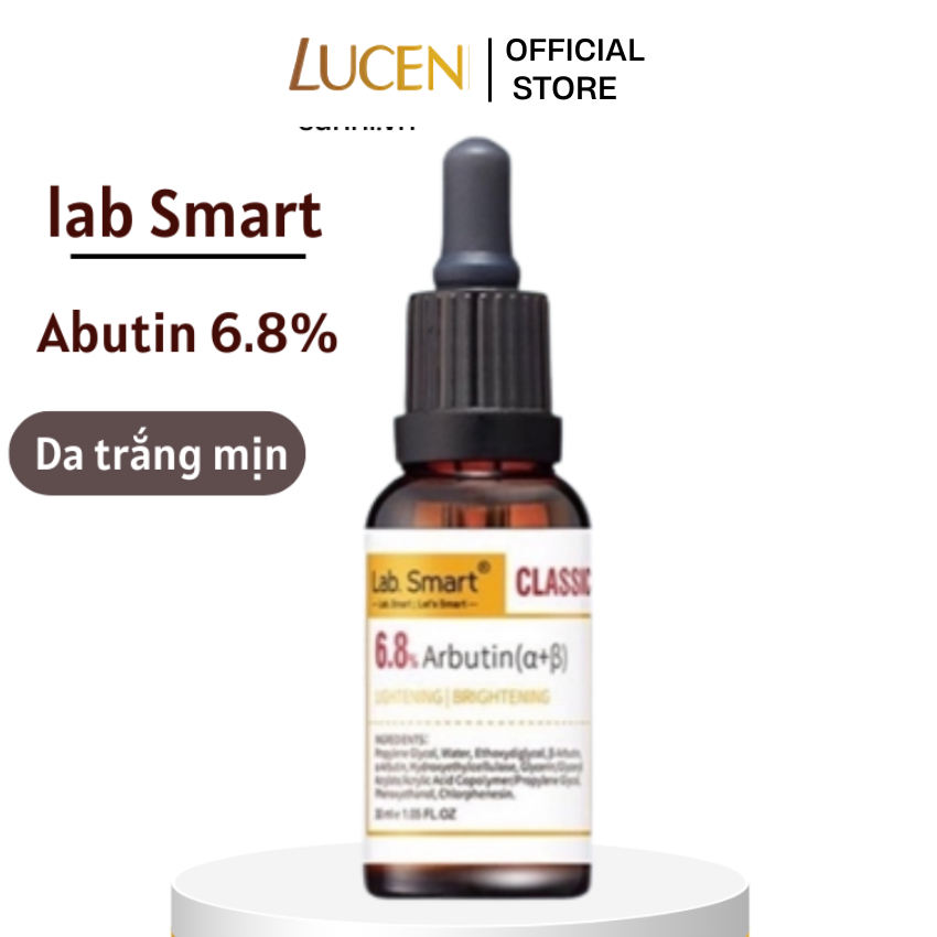 Serum 6.8% arbutin lab smart trắng da, sáng da 30ml