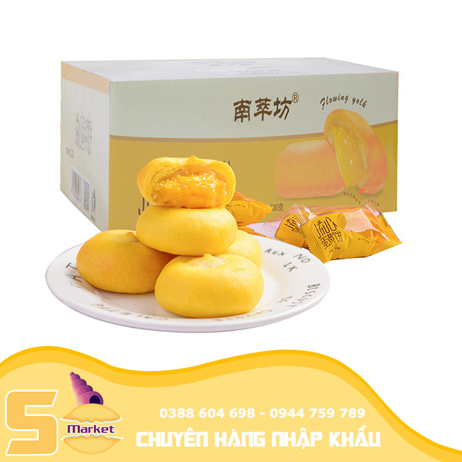 【Thùng 2kg5】Bánh kim sa chảy trứng muối đài loan【Sò Market】