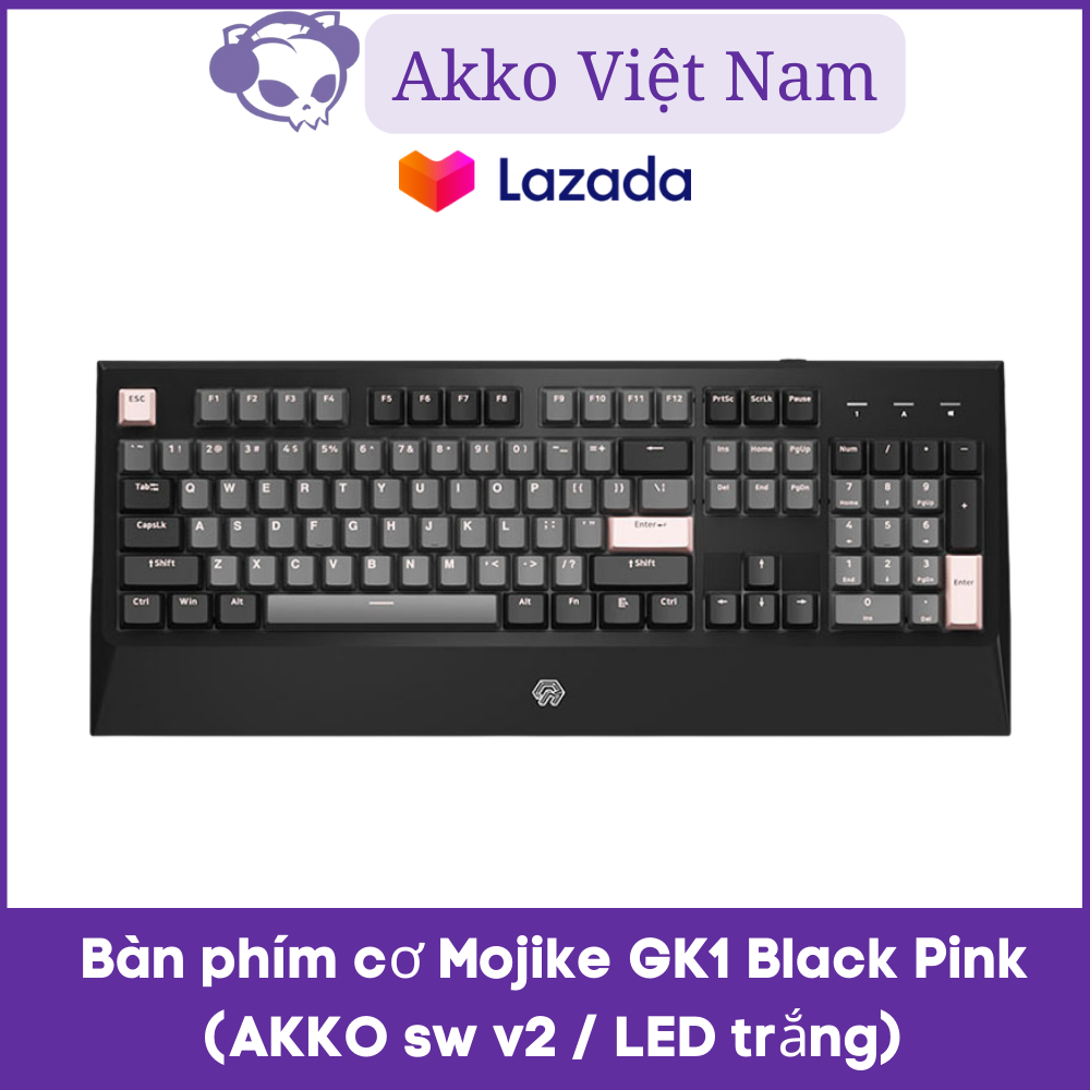 Bàn phím cơ Mojike GK1 Black Pink