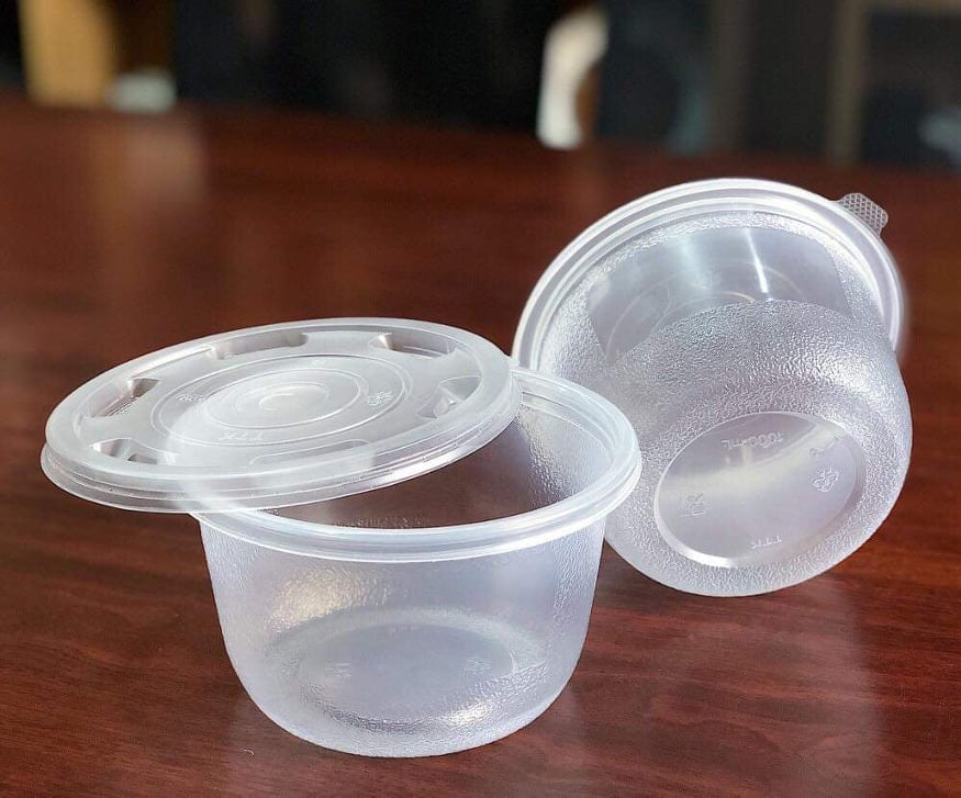 Tô nhựa, bát nhựa 1 lít đựng bún phở cháo- hàng dùng 1 lần