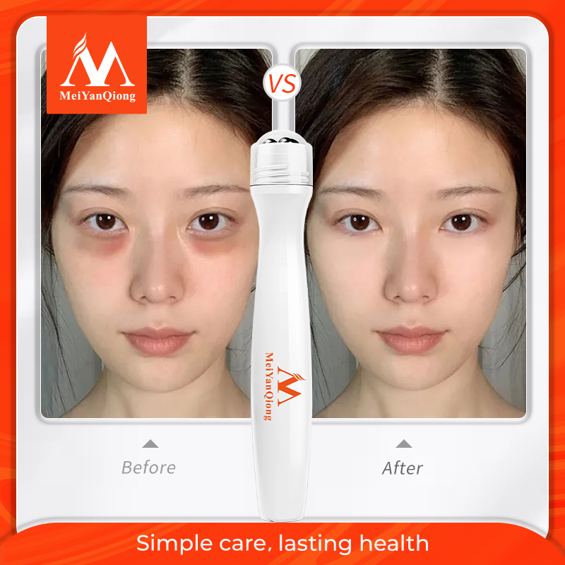 MeiYanQiong Kem bôi mắt thiết kế đầu kim loại tròn giúp chống bọng mắt loại bỏ nếp nhăn chăm sóc quầng thâm mắt tinh chất dưỡng ẩm - INTL