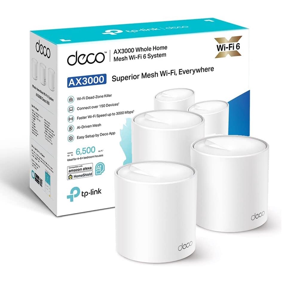 Bộ phát wifi 6 tp-link deco x50 3-pack mesh mu-mimo ax3000mbps