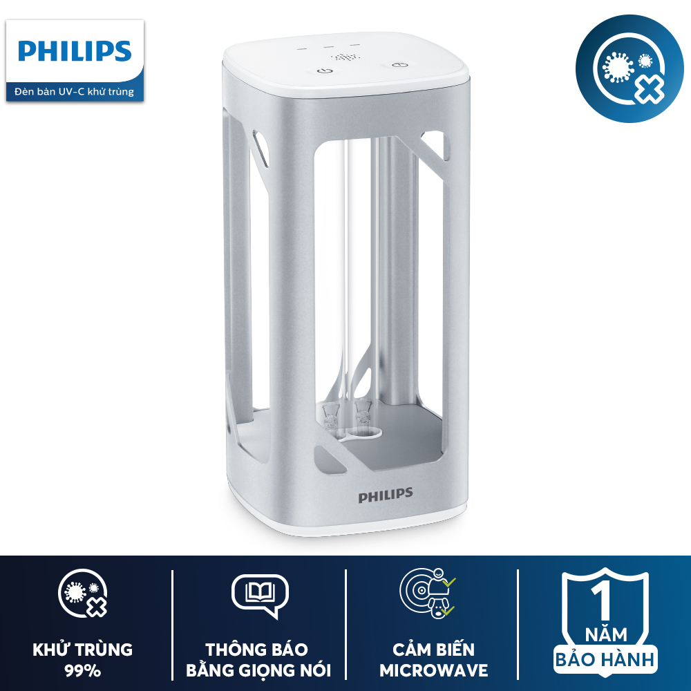 Đèn bàn khử trùng Philips UVC - Hàng chính hãng