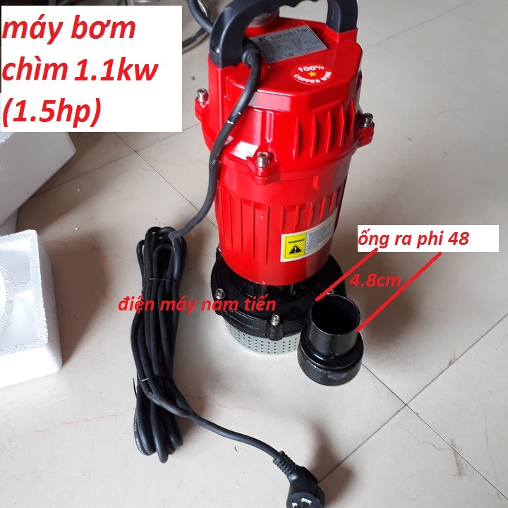 Máy bơm tõm, máy bơm chìm, máy bơm nước, máy bơm chìm nước thải 1100 W