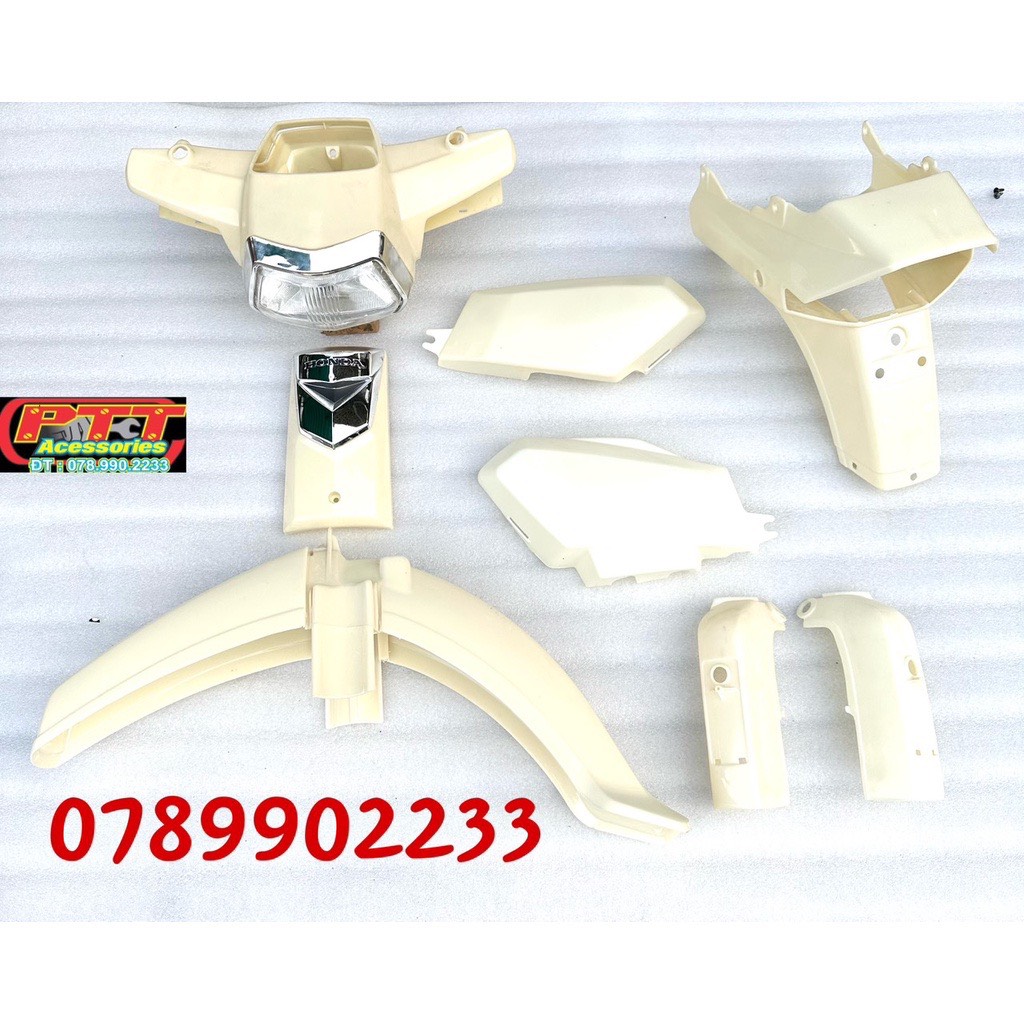Dàn áo xe super dream đầu lồi nhựa abs