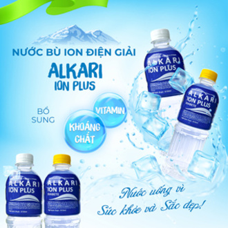 Nước Ion Kiềm Nước Khoáng Đóng Chai Bù Điện Giải Ion Plus Alkari dung tích 510ml